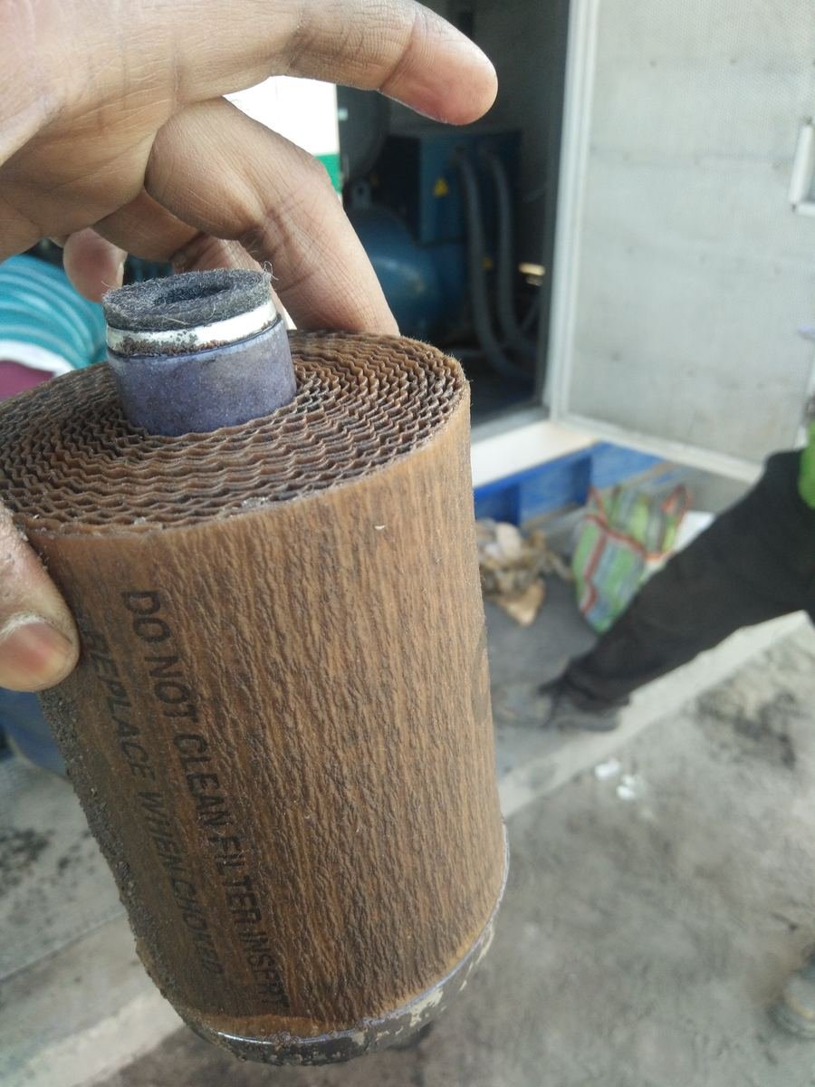Used fuel filter check