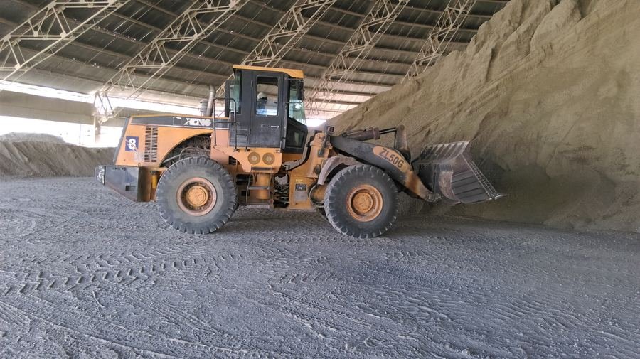 Wheel loader at a cement plant