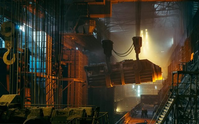 Industrial furnace flame